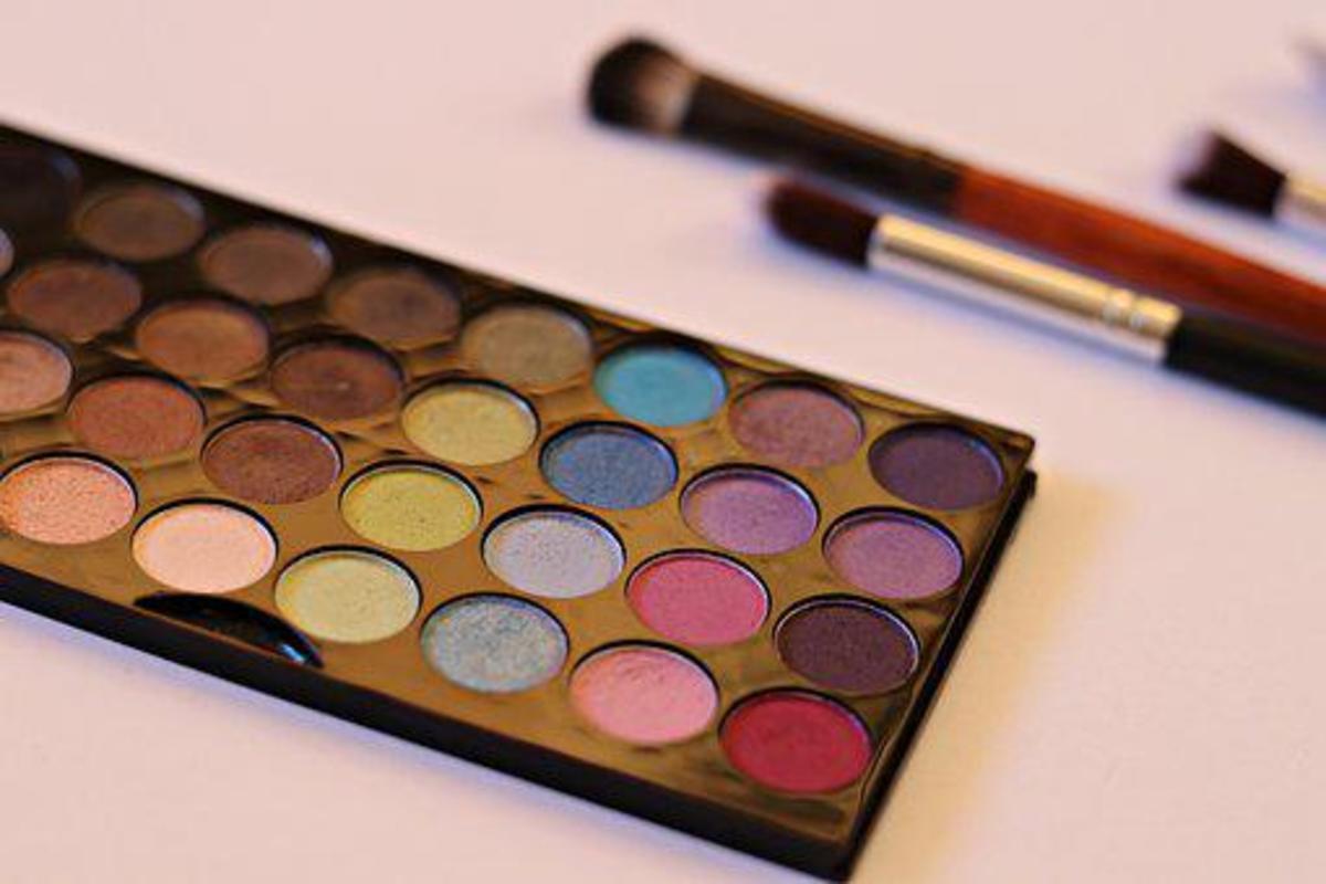 Buy discount makeup palettes to experiment with various colors and textures.
