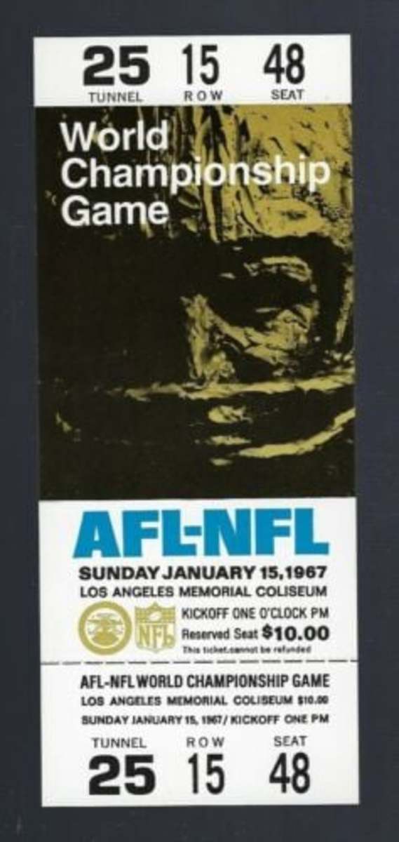 1967 Super Bowl Ticket
