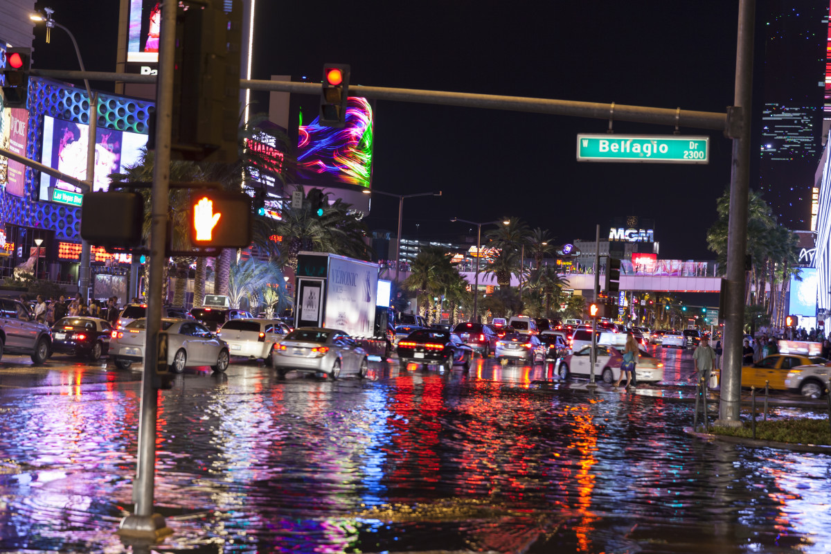 Viral Video Showing a River of Flooding in Las Vegas Is Seriously