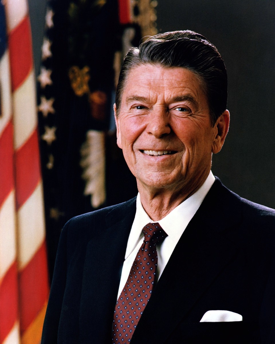 Ronald Reagan's two terms as president covered most of the 1980s.