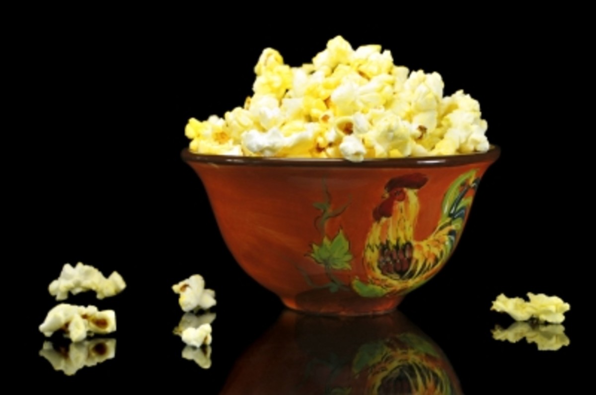 Homemade popcorn made with organic popcorn kernels is the healthiest option.