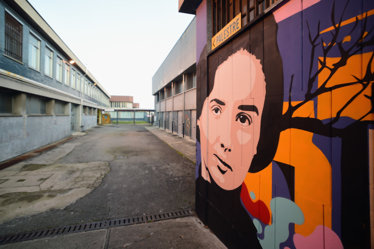 A mural by Nbla and Zibe reproduces the face of Franca Viola