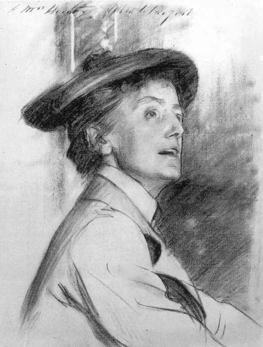 A portrait of Ethel Smyth in 1901.
