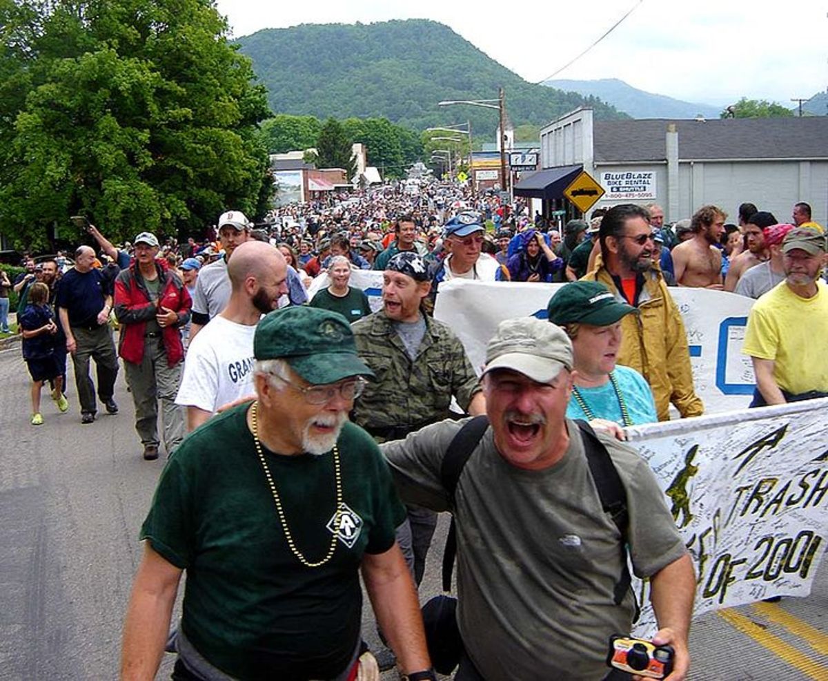 The Hiker Parade at Trail Days in Damascus, VA