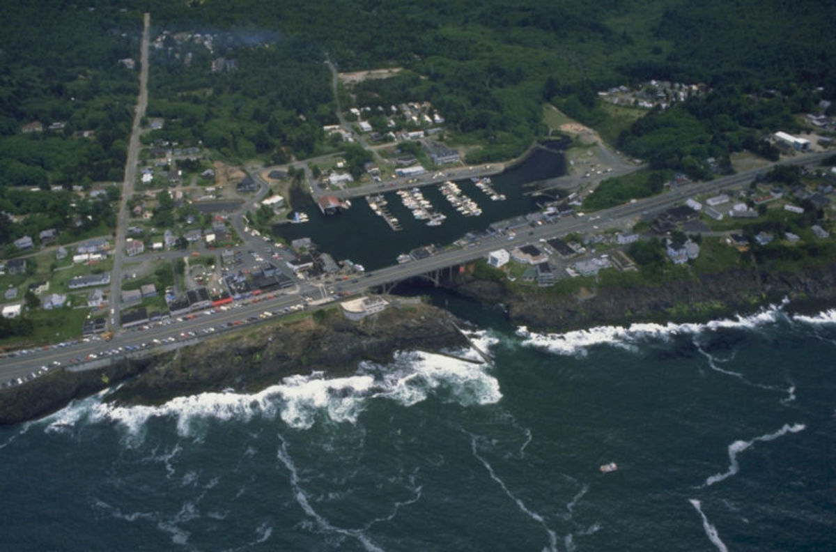 Aerial View of Depoe Bay