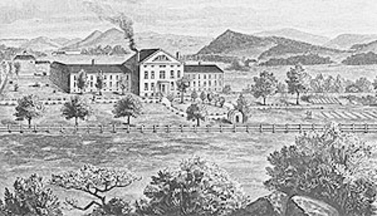 Brattleboro Retreat 1844 Engraving