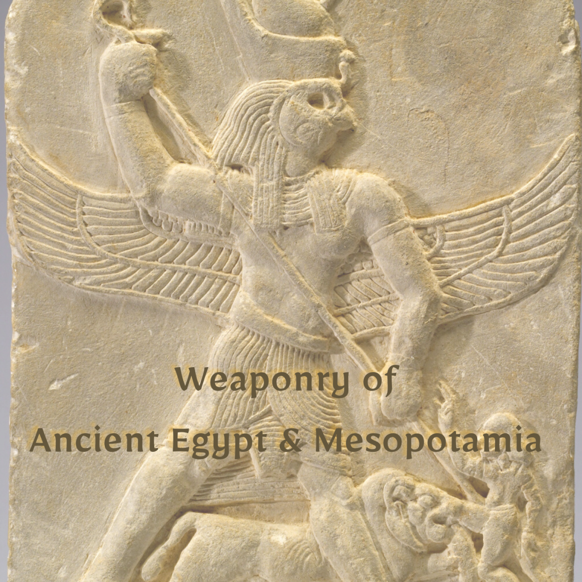 用矛刺敌人的埃及神荷鲁斯。这个雕刻是在公元前332年左右。