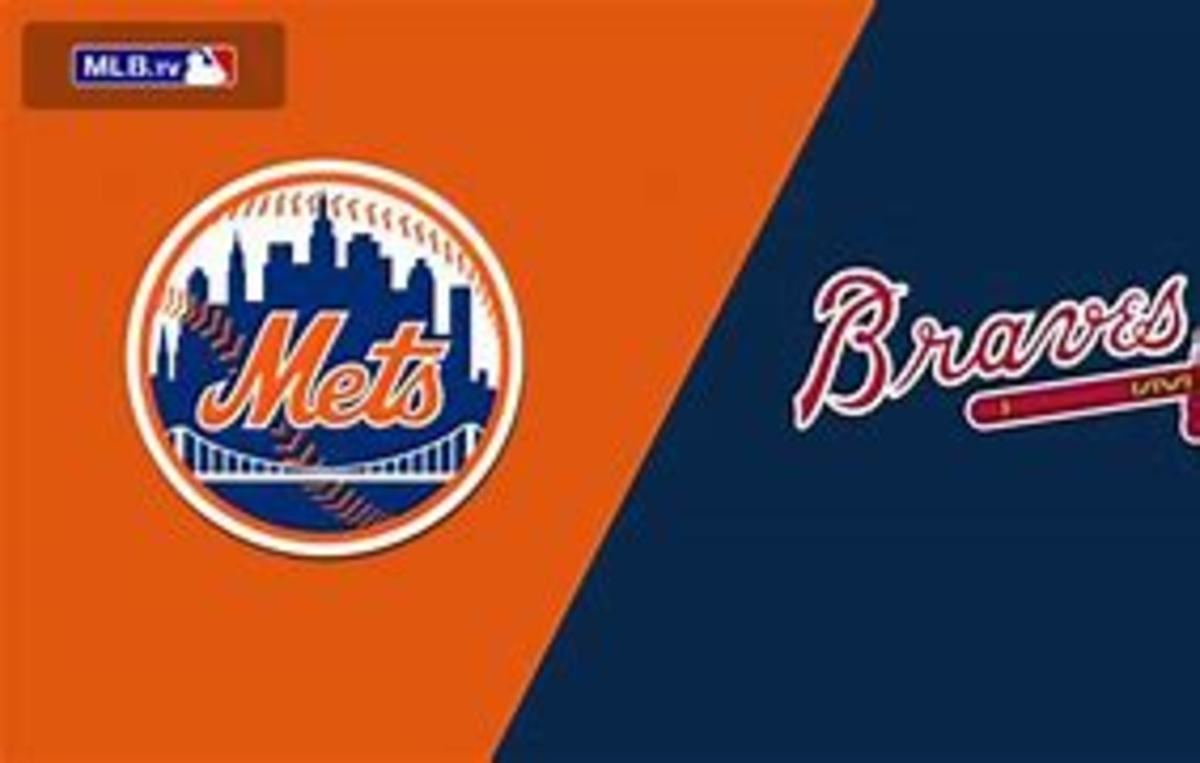 Braves edge the Mets 3-2. The Mets lead in the NL East is 3.5 games.
