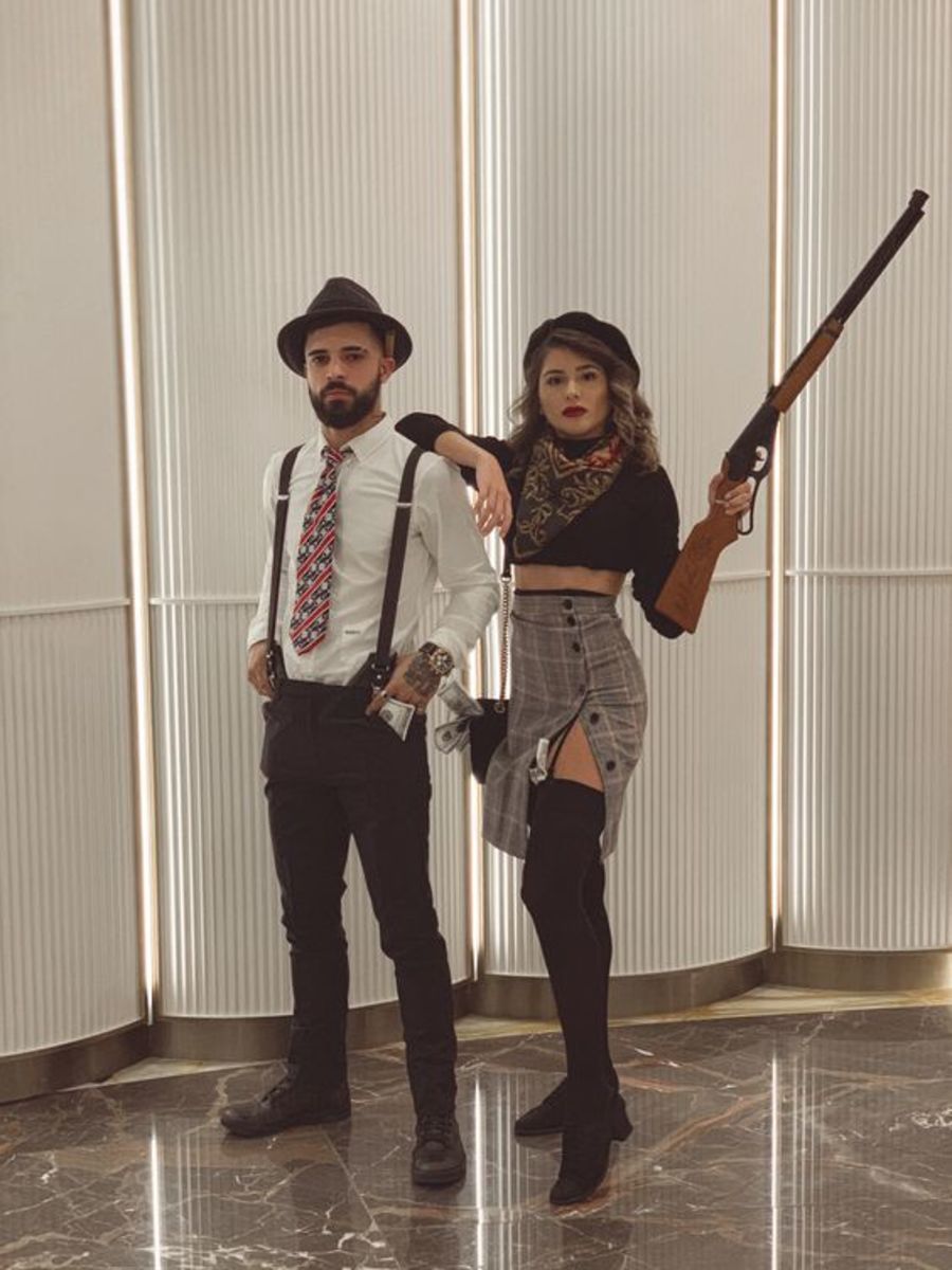 Bonnie And Clyde Couple’s halloween costum