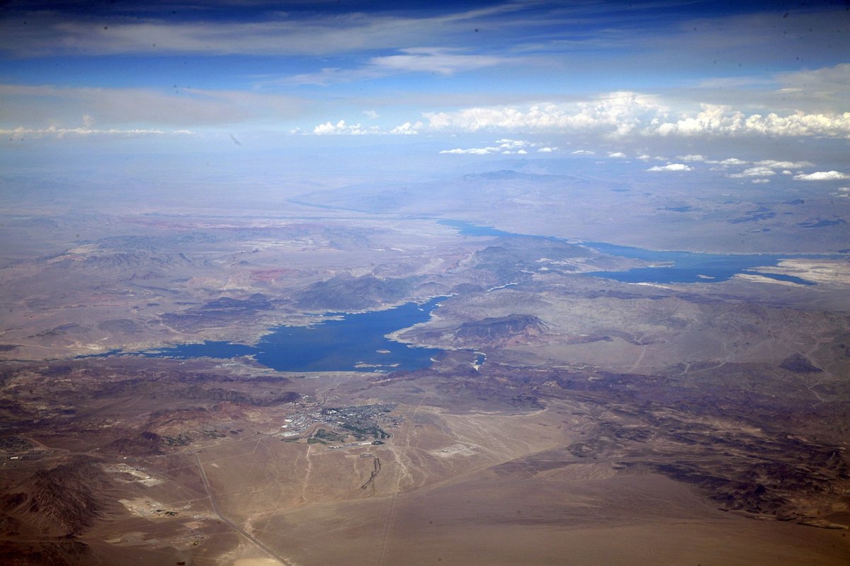Lake Mead, Boulder City, and the surrounding area. 