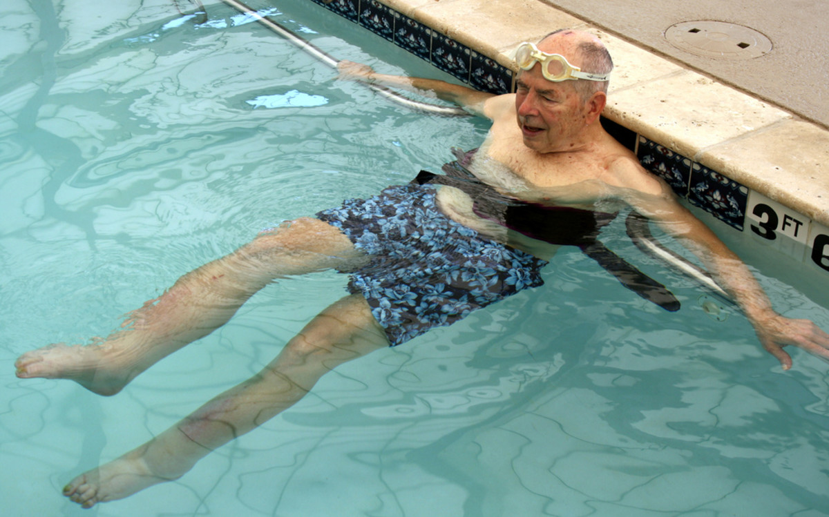 Swimming is a healthful exercise for diabetics of all ages