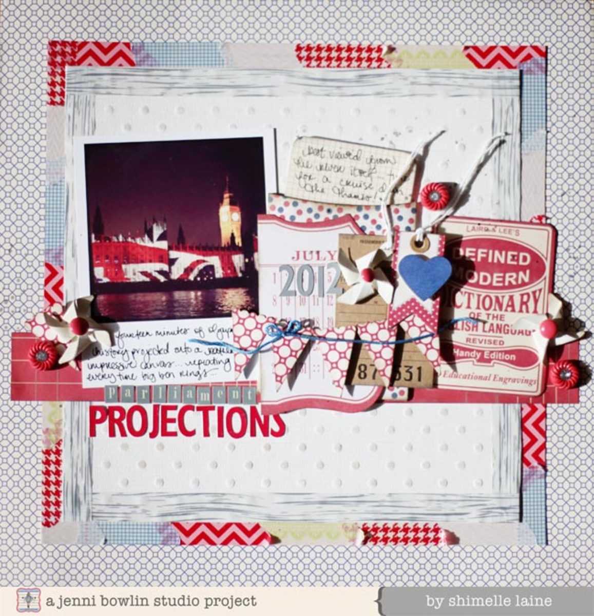 You can create amazing frames for your scrapbook pages with washi tape