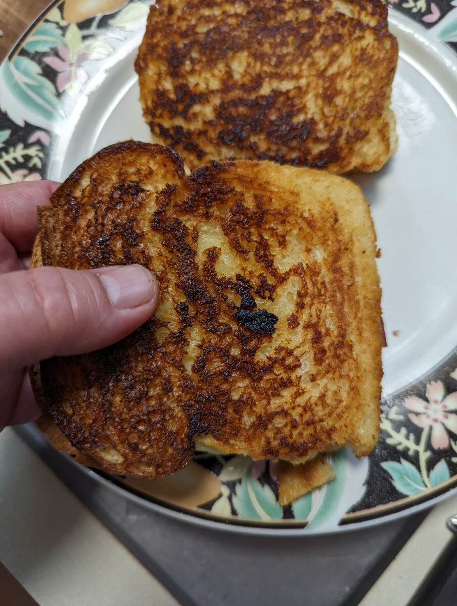 Grilled Cheese Sandwich - in a Frying Pan