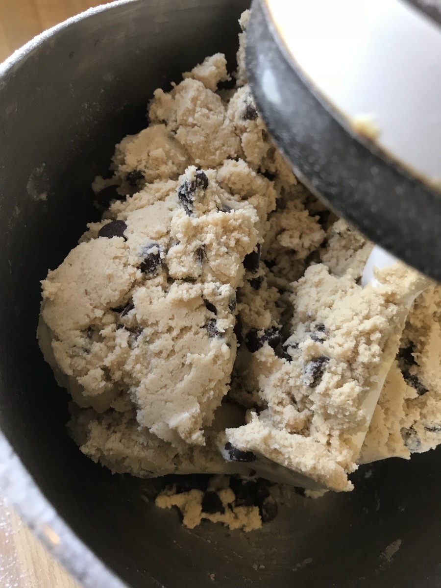 If your cookie dough is stiff - perfect! This version has some heft to it, and that's how it should be. That's from the extra brown sugar which keeps the centers softer.