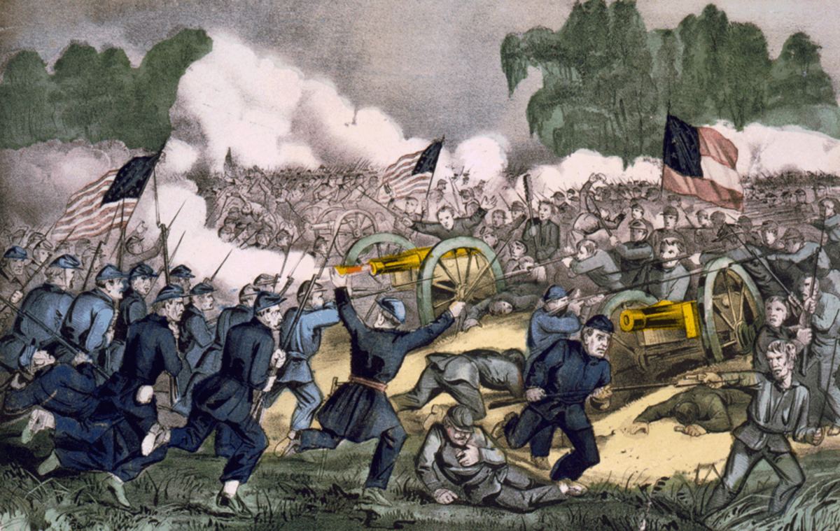 The Battle of Gettysburg during the American Civil War. Jackie was very interested in the history of the war. 