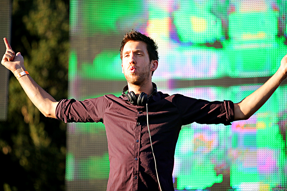In October 2014, Calvin Harris became the first artist to place three songs simultaneously in the Top 10 of Billboard's Dance/Electronic Songs chart.