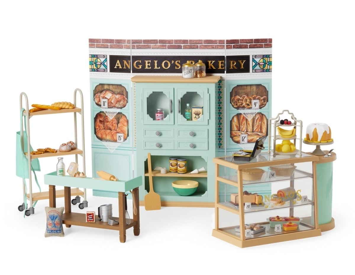 Front of Angelo’s Bakery play set