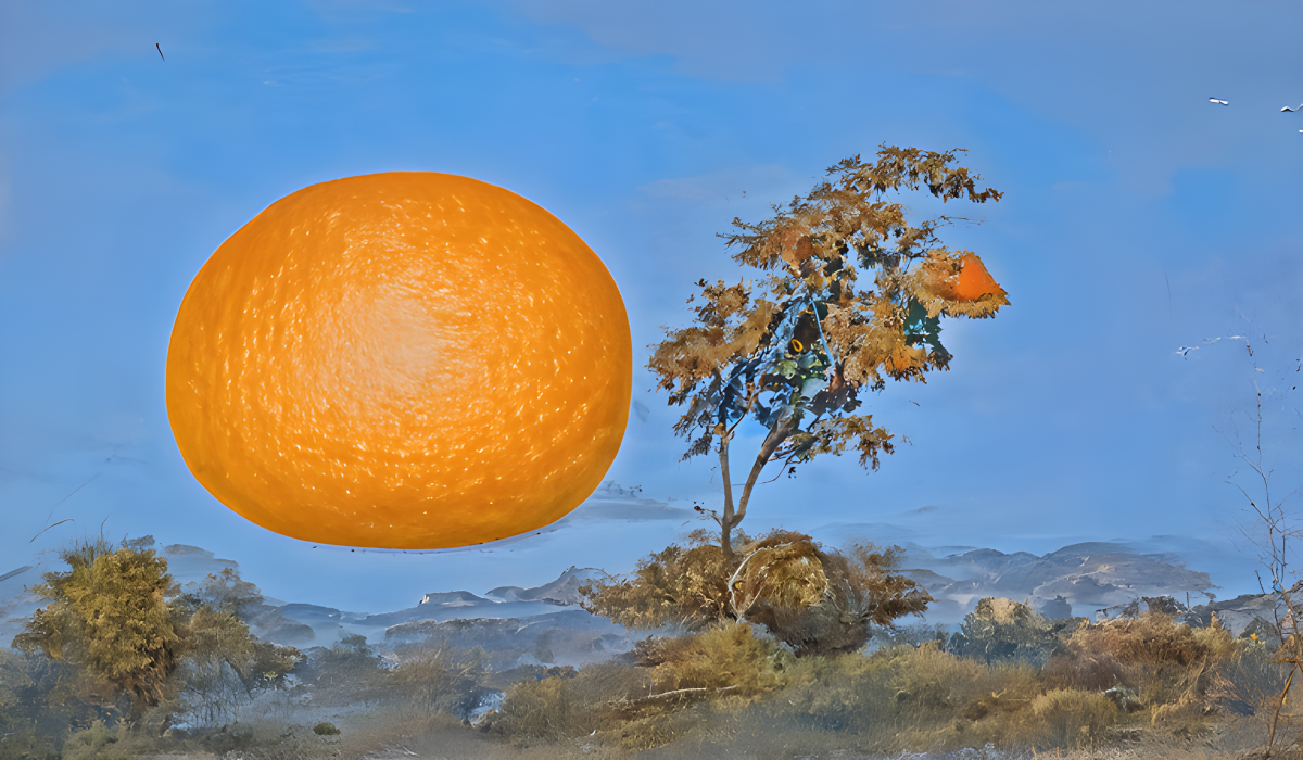"An Orange" - Eugene von Guerard