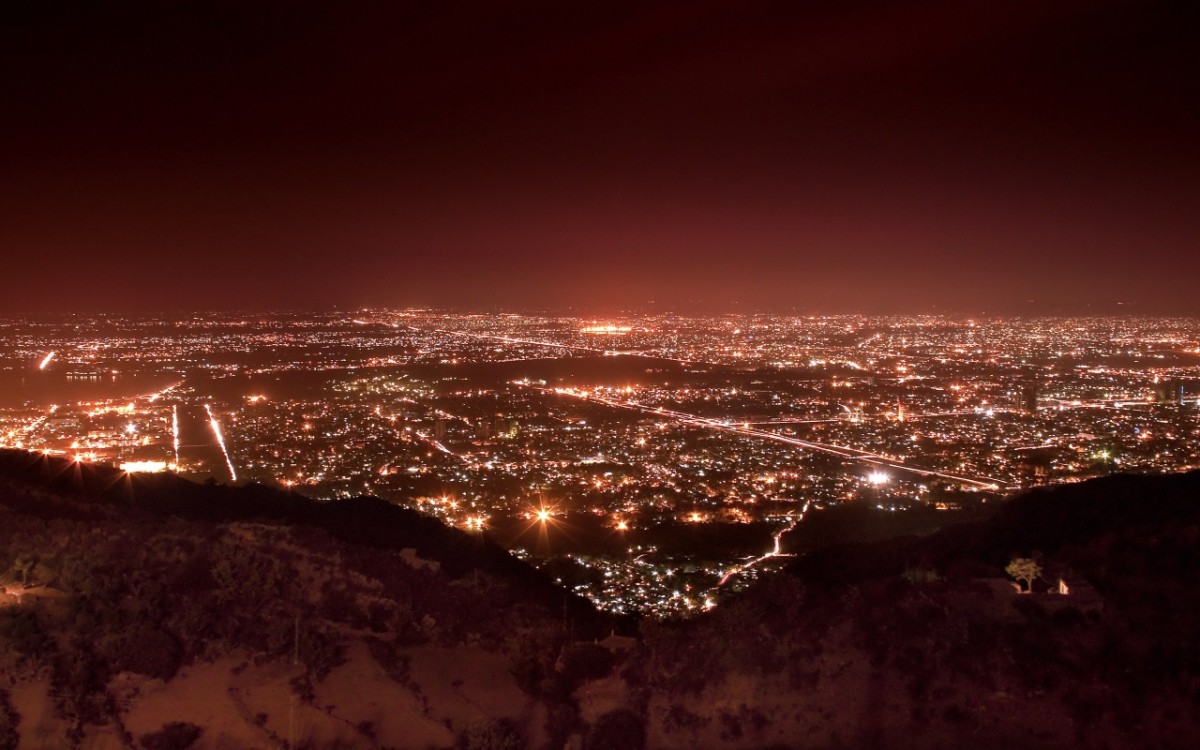 Islamabad view at night 