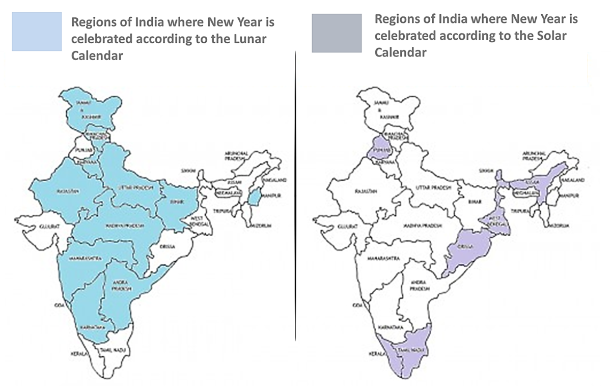 New Year's Celebration in Different Regions of India