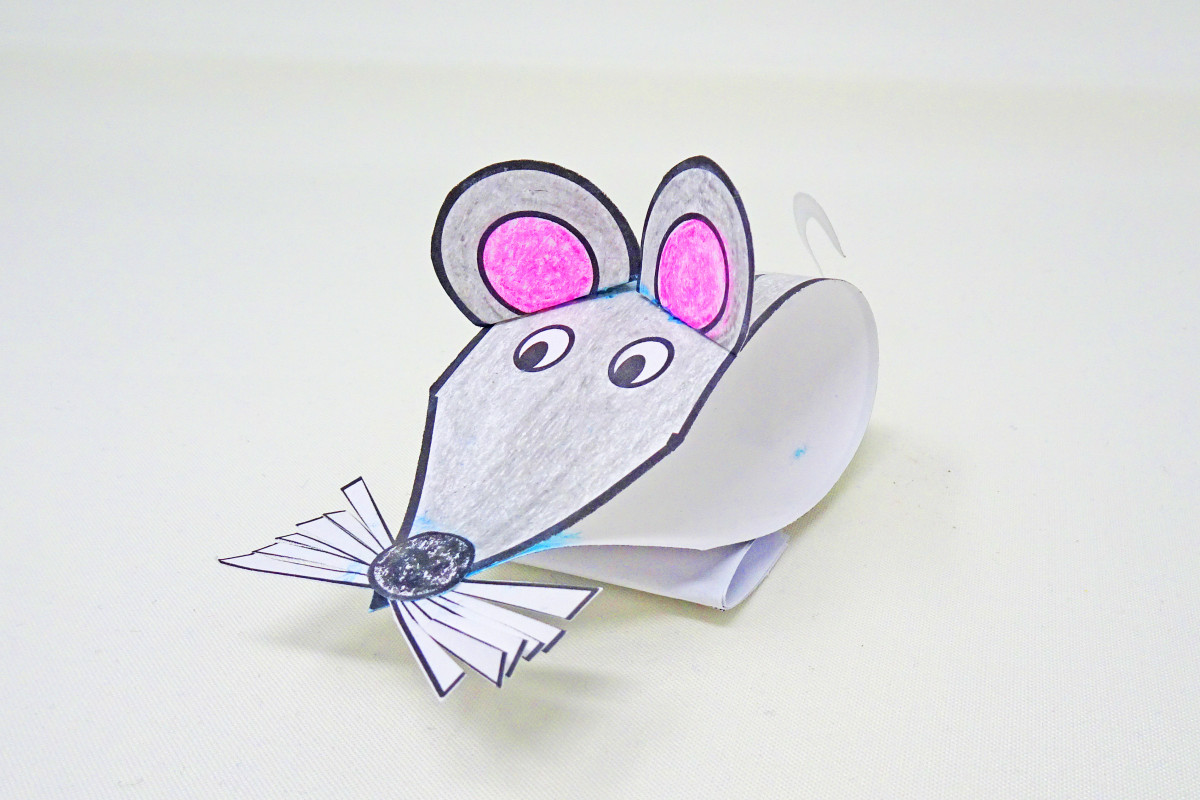 Here is a sample of a completed Long Strip Mouse.
