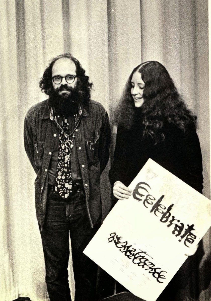 Allen Ginsberg with Anne Waldman -  "it's hairy irrelevancy" 