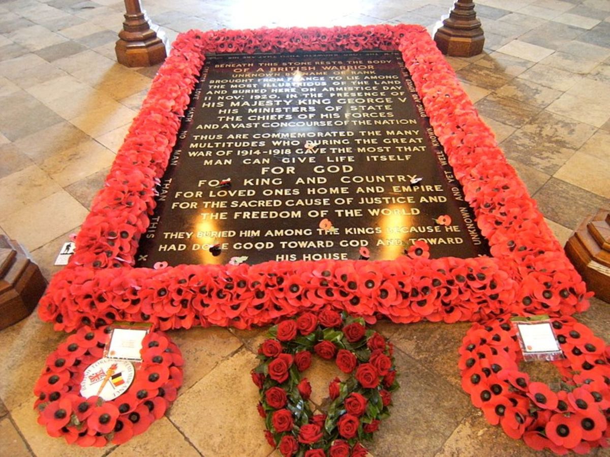 The Tomb of the Unknown Warrior, Westminster Abbey.