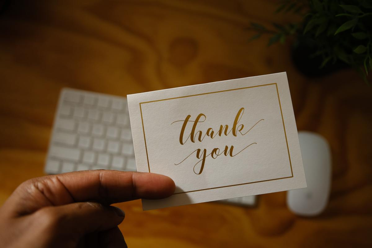 Write thank-you notes after every interview, even if you do not want the job.