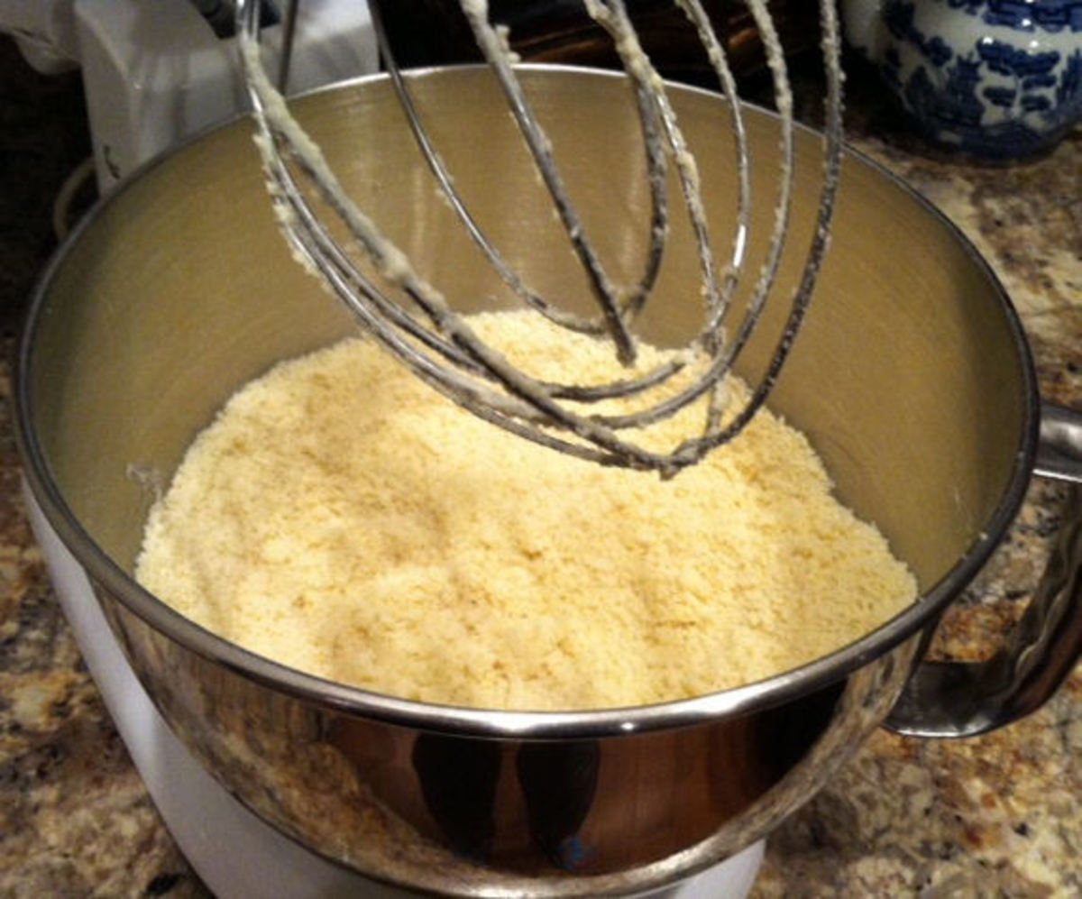 This is the "cornmeal" appearance you should look for when mixing the dry ingredients with the butter.