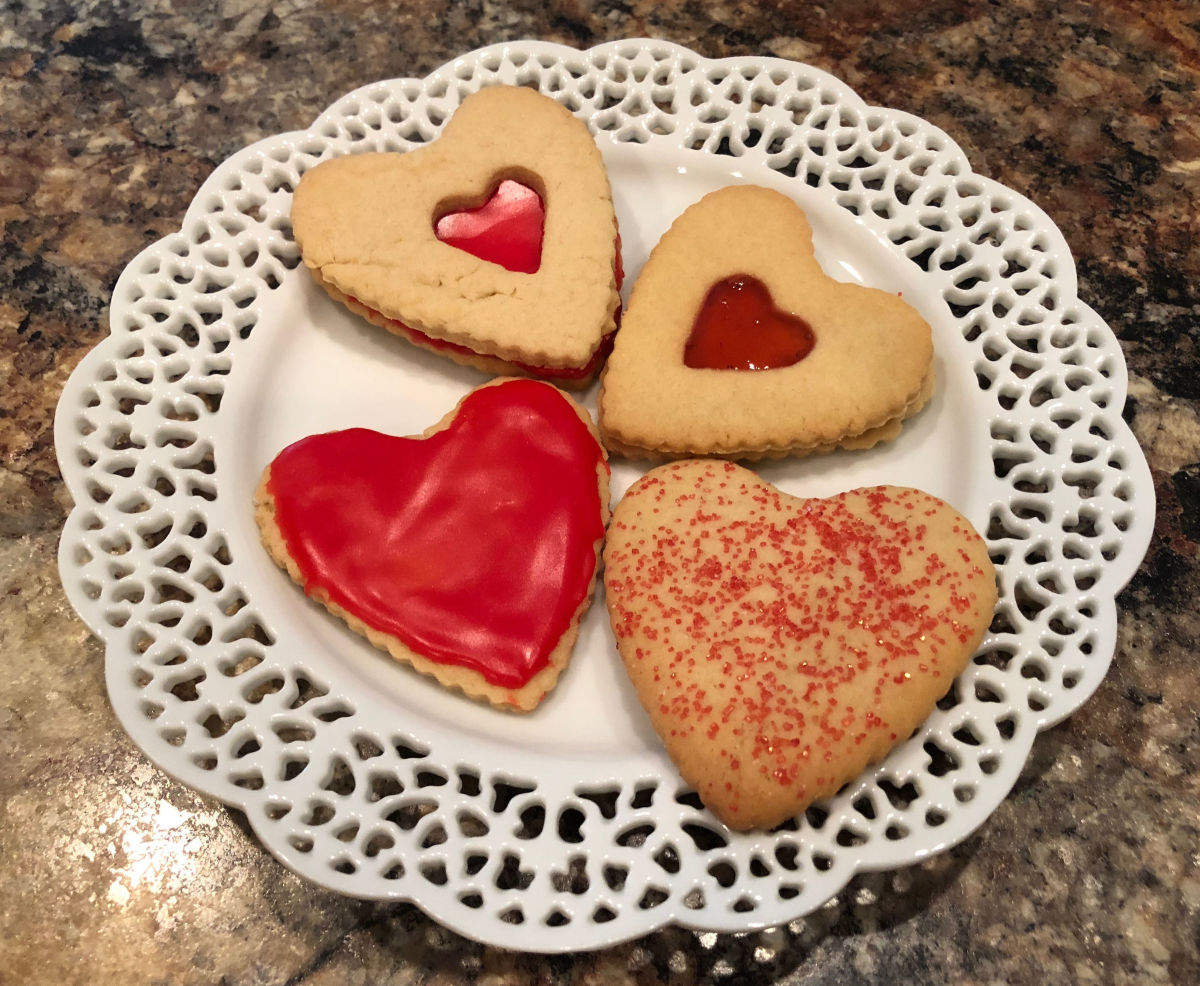 I think these may be the best and prettiest Valentine’s Day cookies I have made. Now if I can just replicate them…