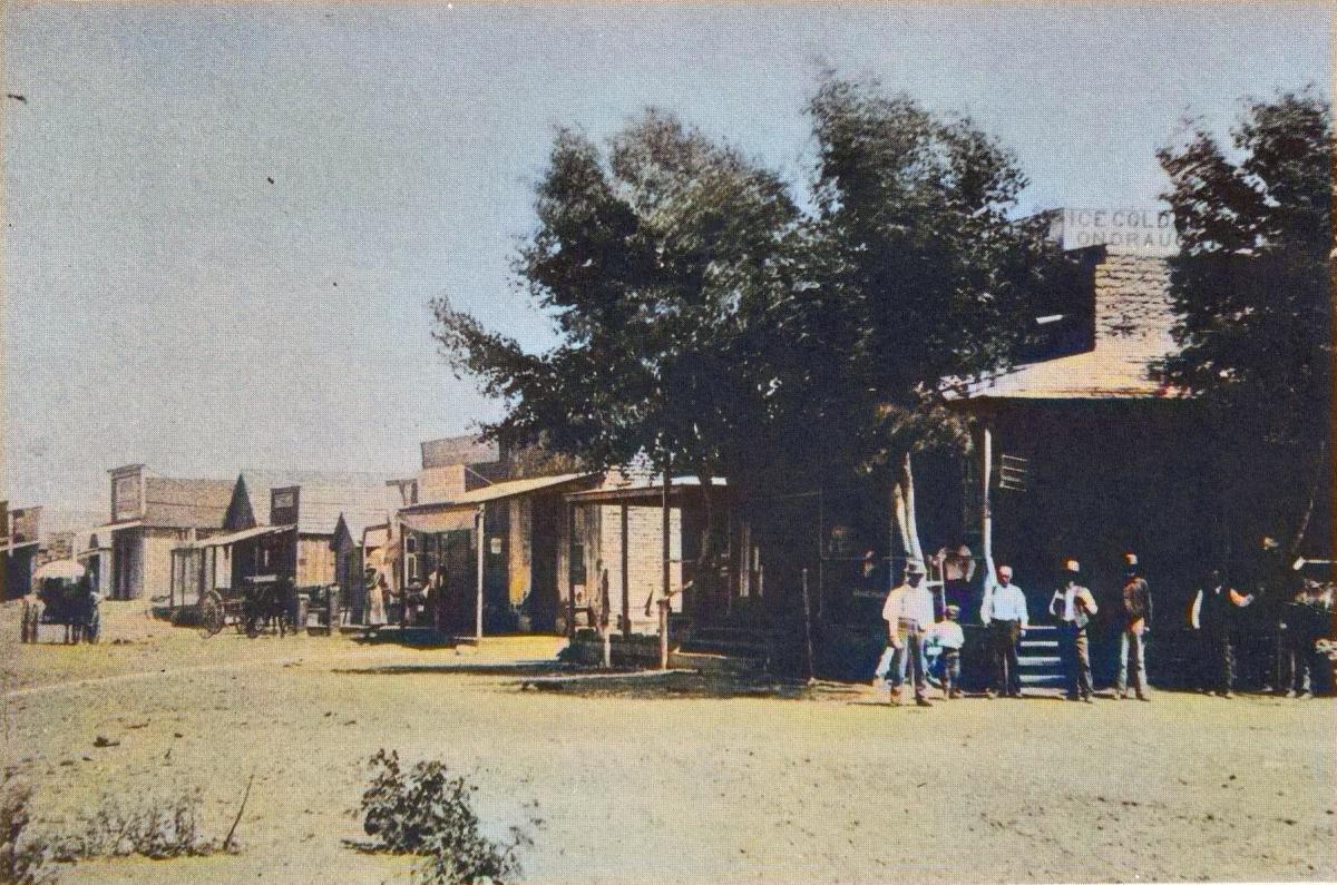 Fairbank, Arizona circa 1890. (colorized using DeOldify)