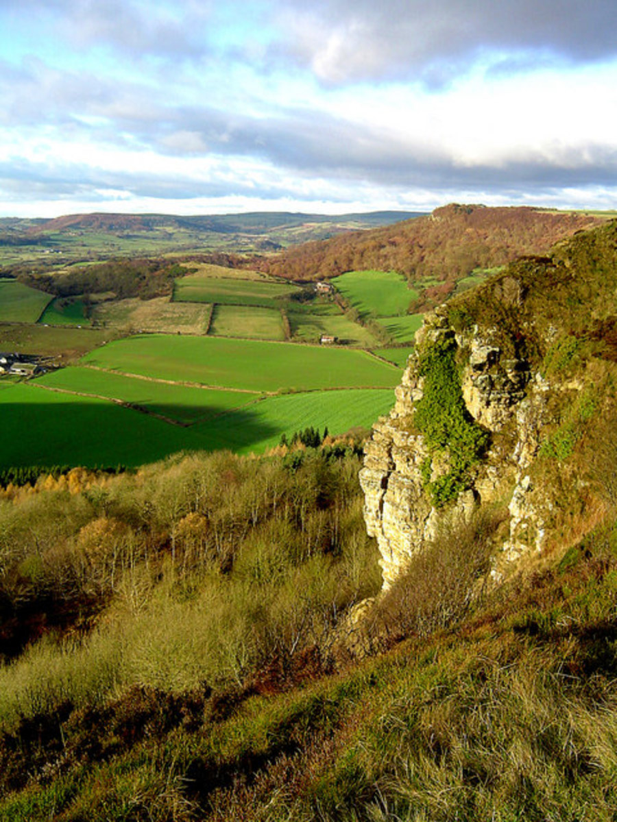 View from Roulston Scar north across the moortops