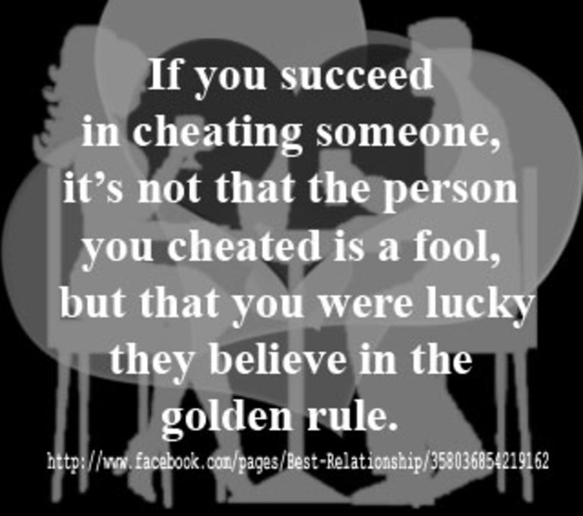 Cheating is breaking the golden rule