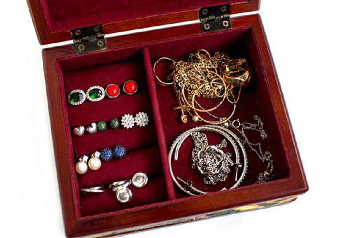 A place to keep jewelry organized will be appreciated by someone who wears a lot of it.