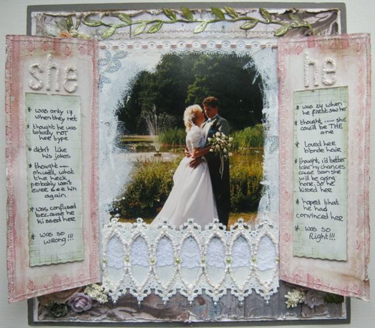 Weddings are the happiest of places to create scrapbooks.