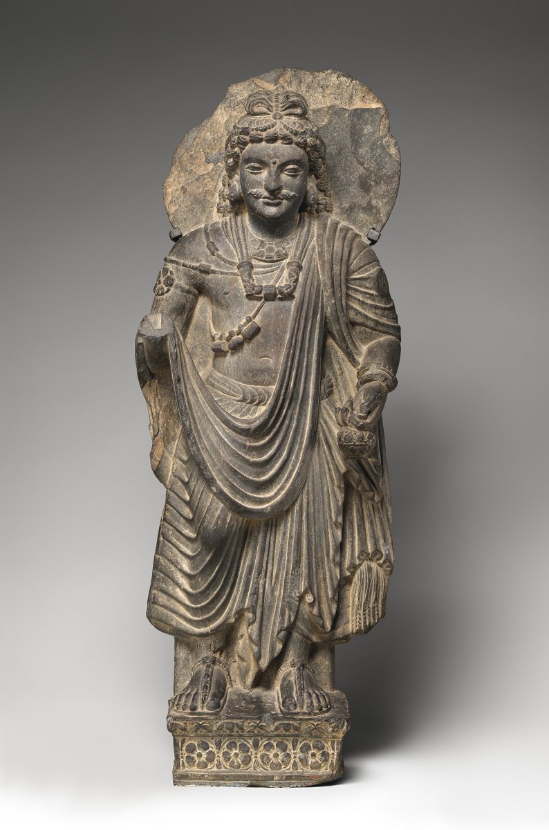Standing Bodhisattva Maitreya from around the 3rd century AD.