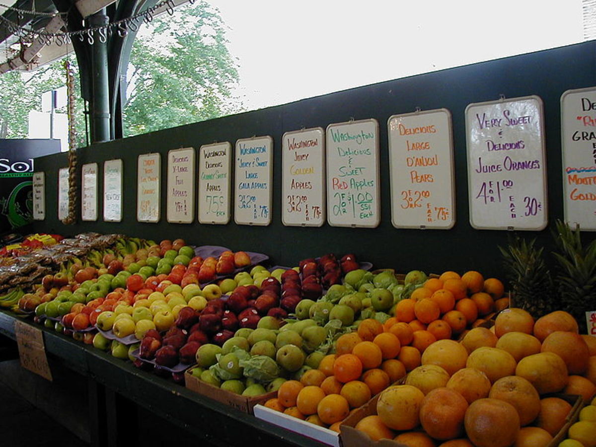 Fruit at the French Market in New Orleans.