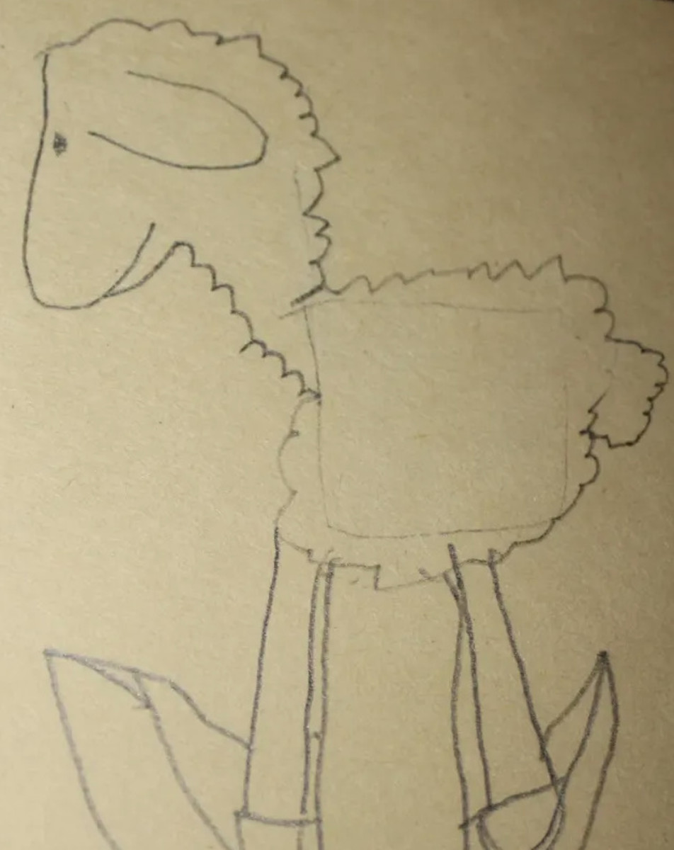 OiLs sheep drawn by a 5 year old