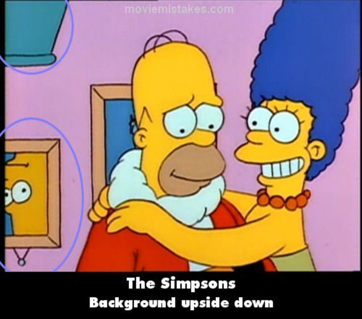 Quality control for Season 1 of The Simpsons wasn't the best.