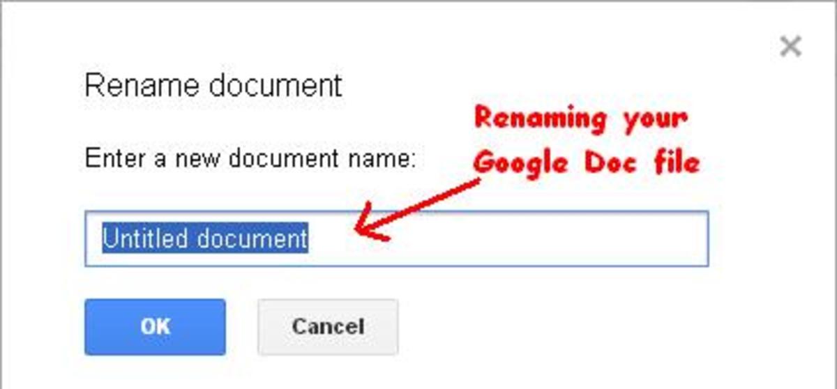 Renaming Google Doc file