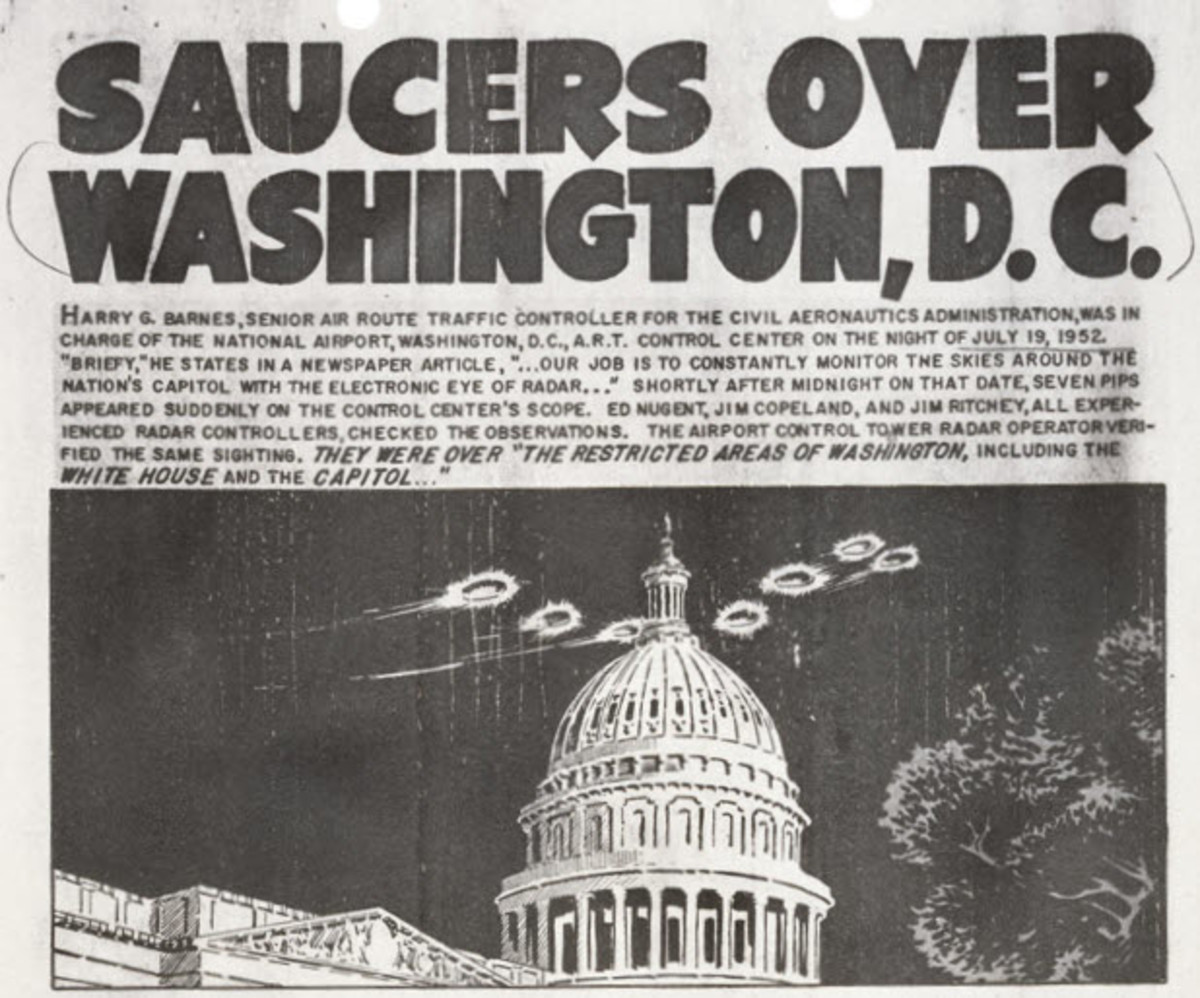 UFOs sightings increased dramatically in the late 1940s after nuclear bombs were dropped by the U.S. to end World War 2.