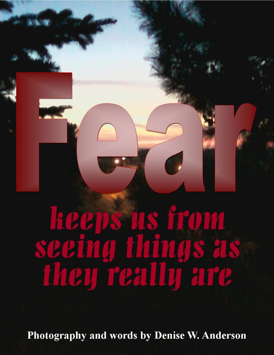 Fear gets in the way of our emotional health.