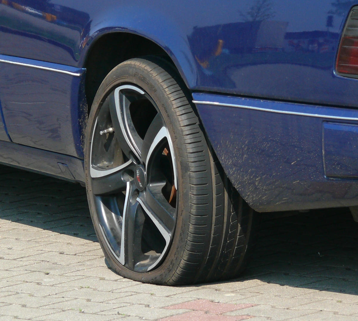 Uneven tire pressure can cause performance issues.