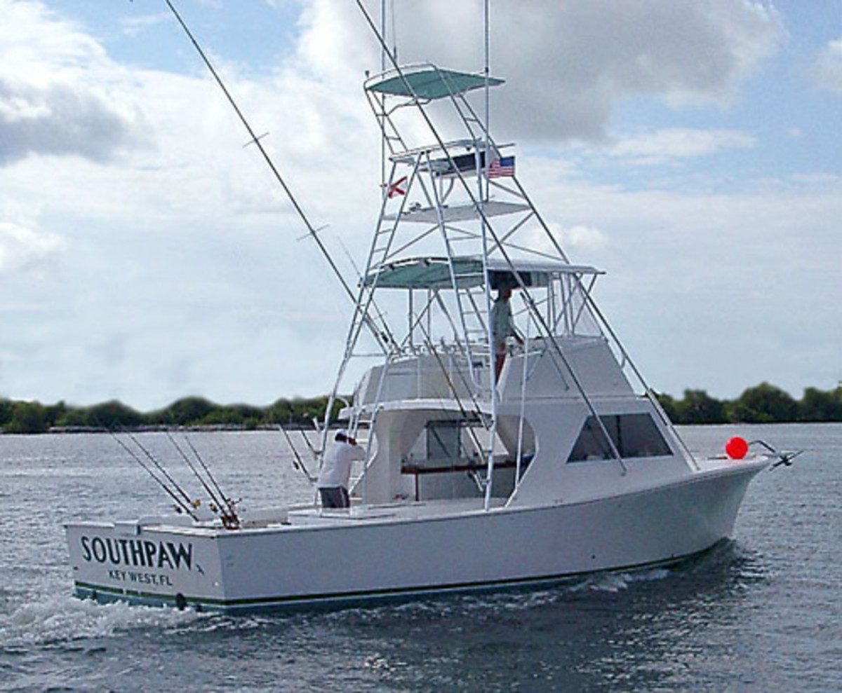 Typical charter fishing boat.
