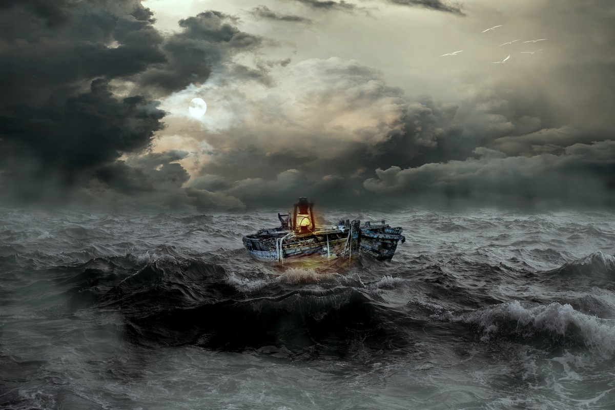 Boat on choppy sea: Image by Myriams-Fotos from Pixabay