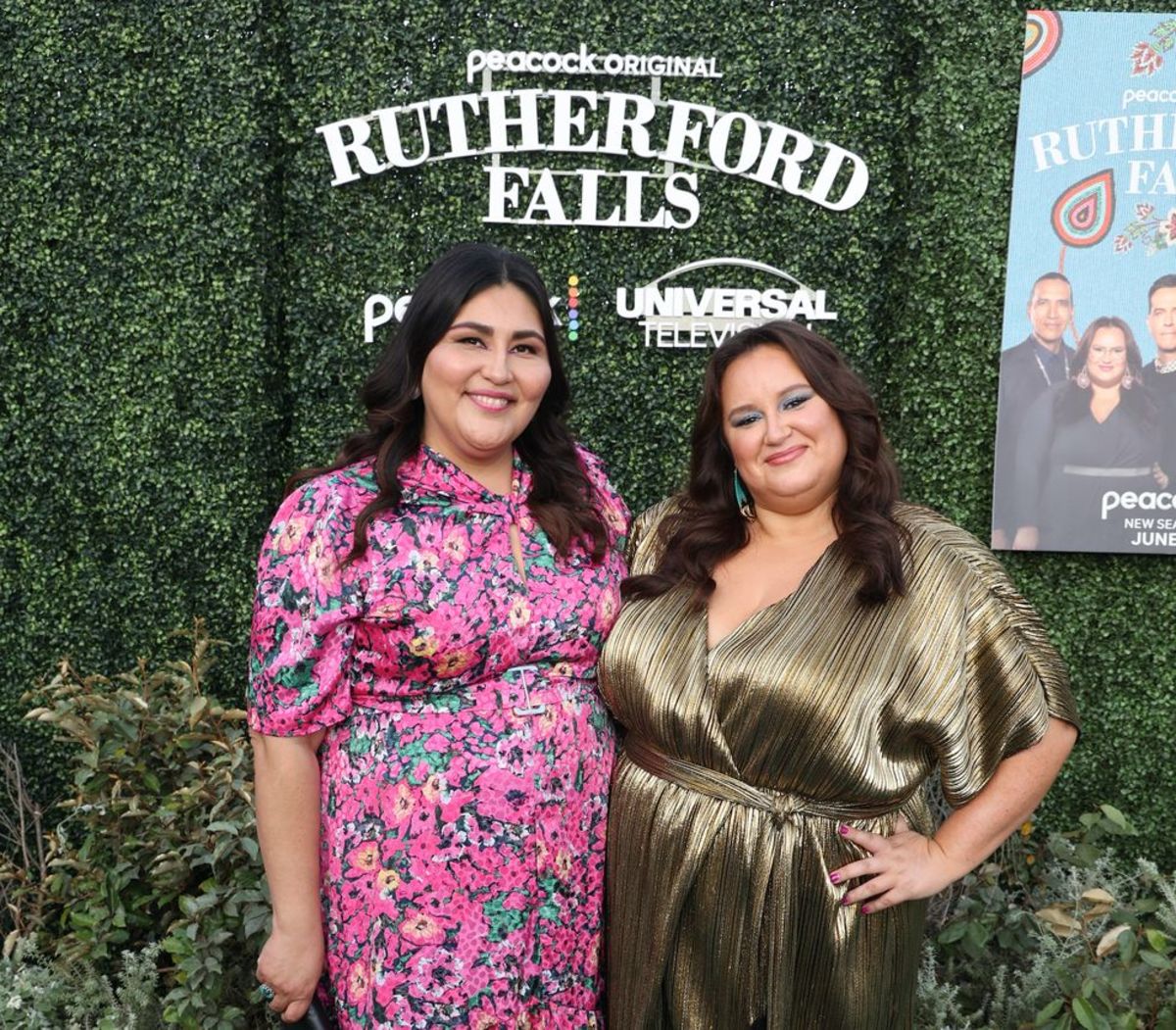 Sierra Teller Ornelas and Jana Schmieding at the Rutherford Falls season 2 premiere