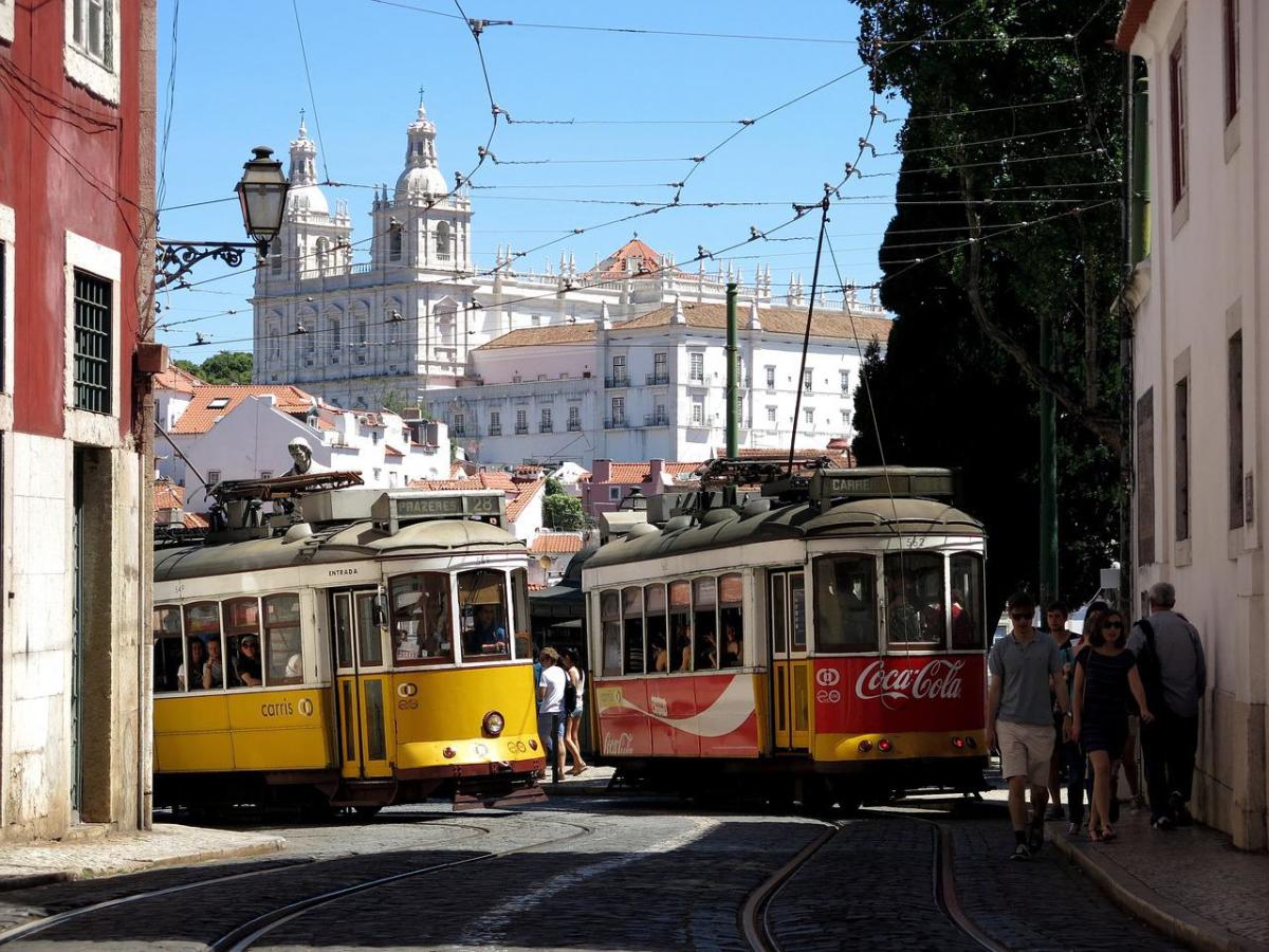 The Beautiful Downtown of Lisbon, Portugal