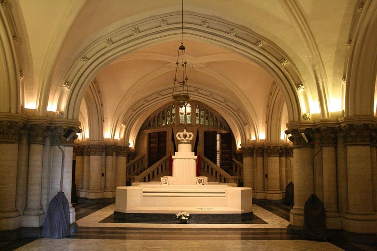 The royal crypt in the Church of Our Lady, Laeken, Belgium. 