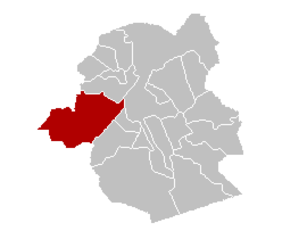 Map location of Anderlecht within Brussels Capital Region
