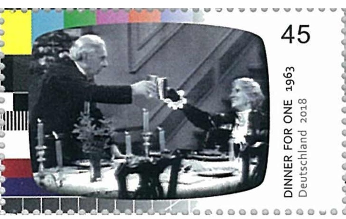 The German post office issued a stamp to commemorate the skit.